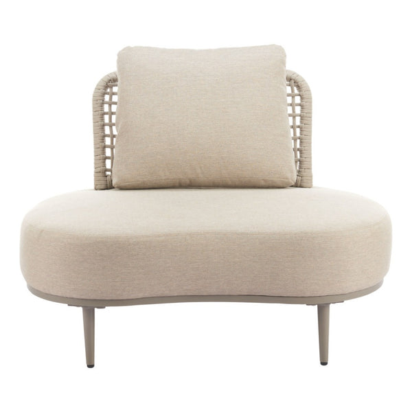 HomeRoots 43" Beige Fabric Side Chair - Modern Comfort with Slipcover, Durable Frame & Soft Cushioning for Any Room 625666