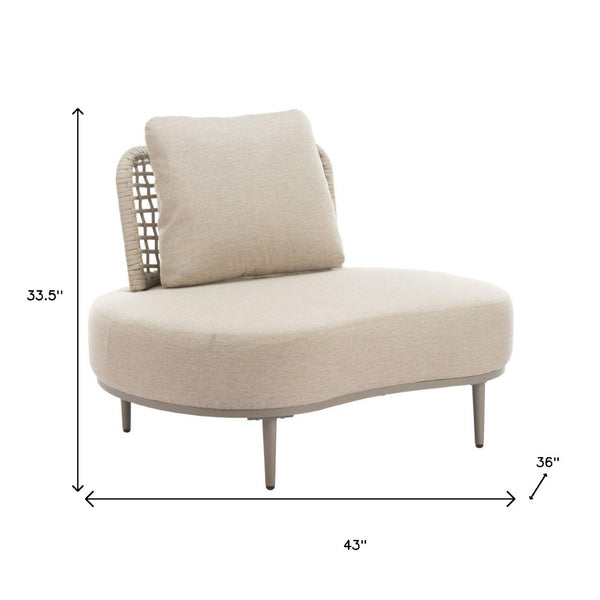HomeRoots 43" Beige Fabric Side Chair - Modern Comfort with Slipcover, Durable Frame & Soft Cushioning for Any Room 625666