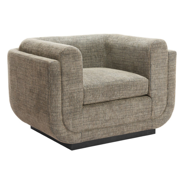 HomeRoots 41" Modern Green Upholstered Arm Chair with Black Accents - Fully Assembled Comfort for Any Space 625667