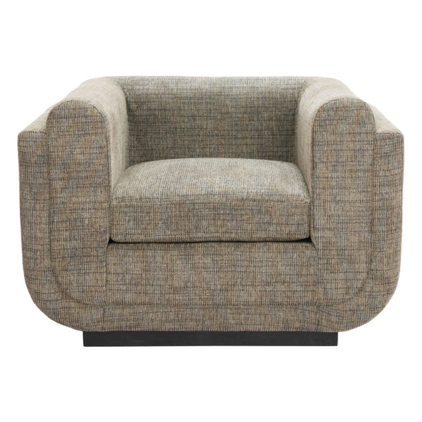 HomeRoots 41" Modern Green Upholstered Arm Chair with Black Accents - Fully Assembled Comfort for Any Space 625667