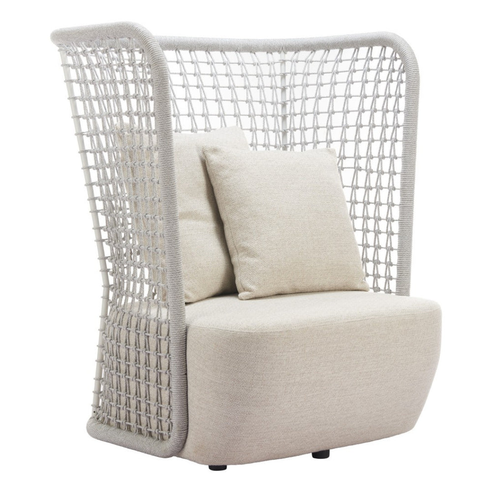 HomeRoots 37" Beige and Black Fabric Side Chair - Modern Accent with Slipcover, Durable Frame & Plush Comfort 625668