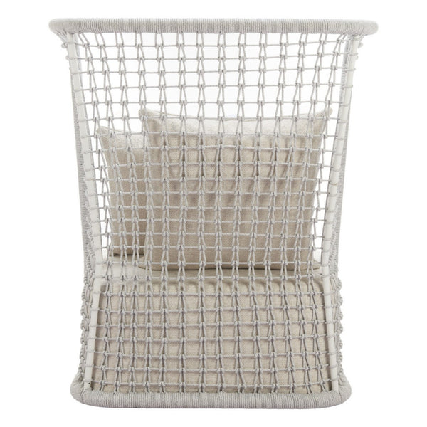 HomeRoots 37" Beige and Black Fabric Side Chair - Modern Accent with Slipcover, Durable Frame & Plush Comfort 625668