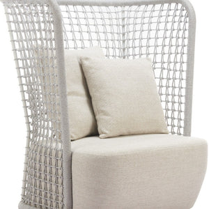 HomeRoots 37" Beige and Black Fabric Side Chair - Modern Accent with Slipcover, Durable Frame & Plush Comfort 625668