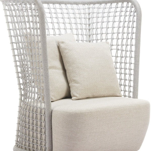 HomeRoots 37" Beige and Black Fabric Side Chair - Modern Accent with Slipcover, Durable Frame & Plush Comfort 625668