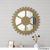 Christopher Knight Home® - Noble House - Delmore Industrial Gear Wall Mirror, Champagne