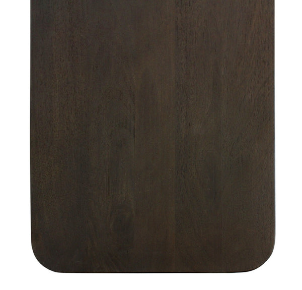 HomeRoots 108" Dark Brown Distressed Solid Wood Sideboard with Soft Close Doors - Versatile Storage Solution! 625707