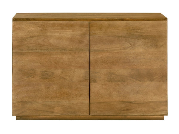HomeRoots 48" Tan Distressed Solid Wood Sideboard with Soft-Close Doors - Stylish Storage & Versatile Design 625708