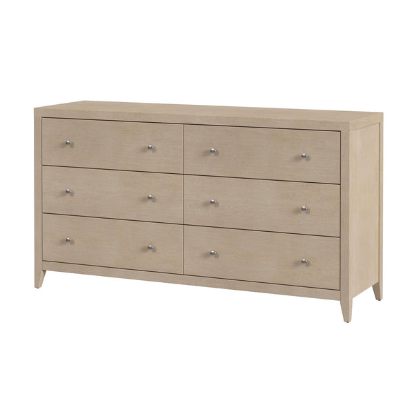 Butler Specialty Butler sleek 6-drawer dresser 60" W — durable lacquer finish, soft-close drawers, modern storage solution Taupe 6257450