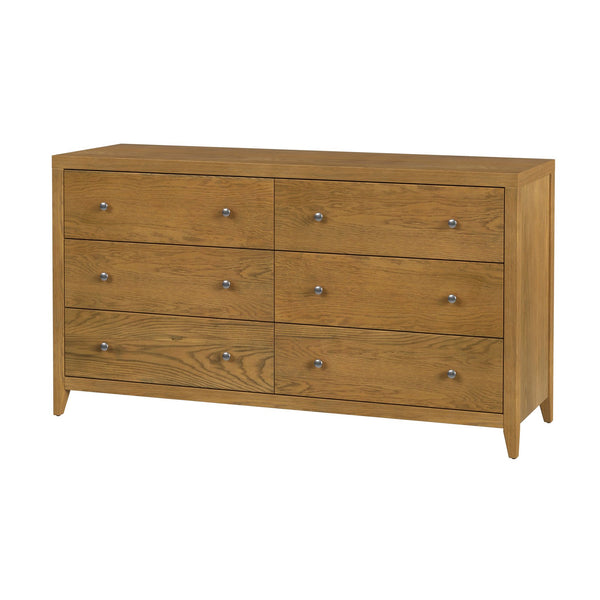 Butler Specialty Butler sleek 6-drawer dresser 60" W — durable lacquer finish, soft-close drawers, modern storage solution Natural 6257452