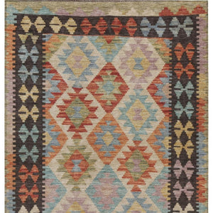 HomeRoots 8' X 10' Vibrant Rust, Gold & Orange Tribal Area Rug - Washable, Durable for Indoor & Outdoor Use! 625753