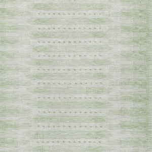HomeRoots 5' Geometric Sage and Ivory Area Rug - Washable, Stylish, Durable for Indoor and Outdoor Use! 625829