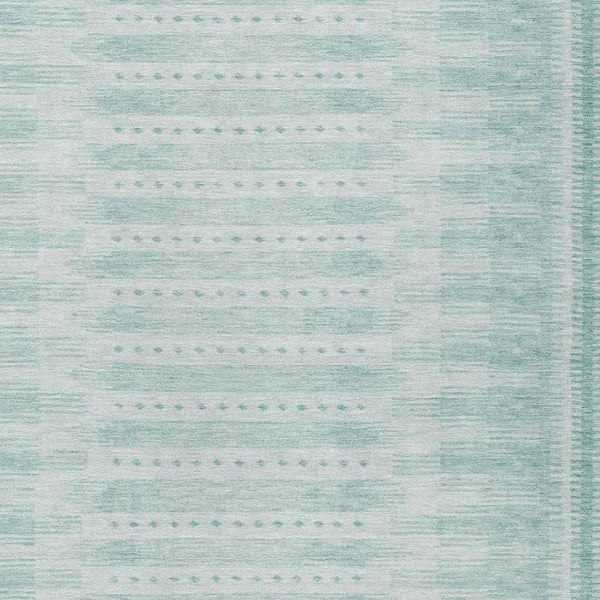 HomeRoots 5' X 8' Turquoise & Aqua Geometric Rug – Stylish, Washable Indoor/Outdoor Area Rug for All Spaces 625841
