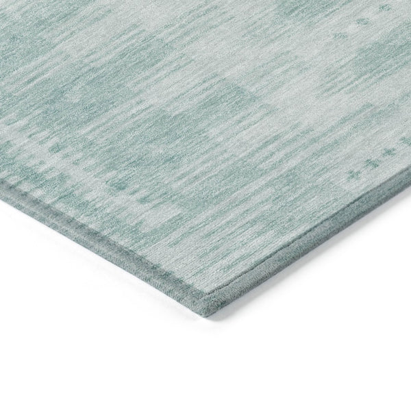 HomeRoots 5' X 8' Turquoise & Aqua Geometric Rug – Stylish, Washable Indoor/Outdoor Area Rug for All Spaces 625841