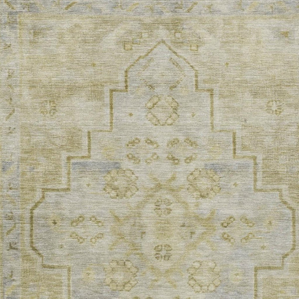 HomeRoots 5' X 8' Gold and Beige Medallion Rug - Stylish, Durable, Washable Indoor/Outdoor Area Decor for Any Space 625853