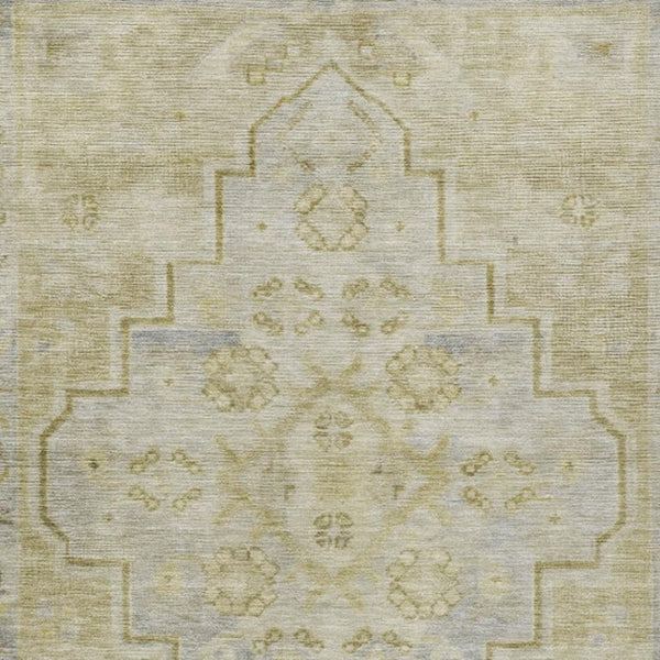 HomeRoots 9' X 12' Elegant Gold and Beige Medallion Area Rug - Washable, Durable for Indoor and Outdoor Use 625856
