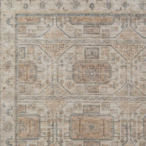 HomeRoots 8' X 10' Beige and Brown Geometric Washable Area Rug - Stylish, Stain-Resistant, Indoor/Outdoor Versatility 625885