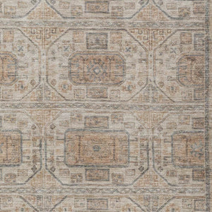 HomeRoots 9' X 12' Beige and Brown Geometric Area Rug – Stylish, Washable, Indoor/Outdoor for Modern Spaces 625886