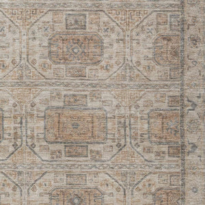 HomeRoots 10' Beige and Brown Geometric Area Rug - Washable, Durable Indoor/Outdoor Design for High Traffic Areas 625887