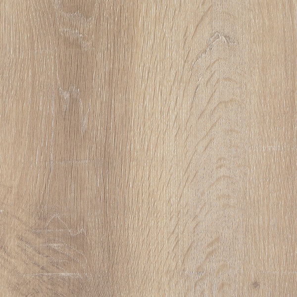 English Elm Hanover 53" Light Brown Composite Wood Dining Table with Flared V Metal Legs, Modern Melamine Finish B062S00608