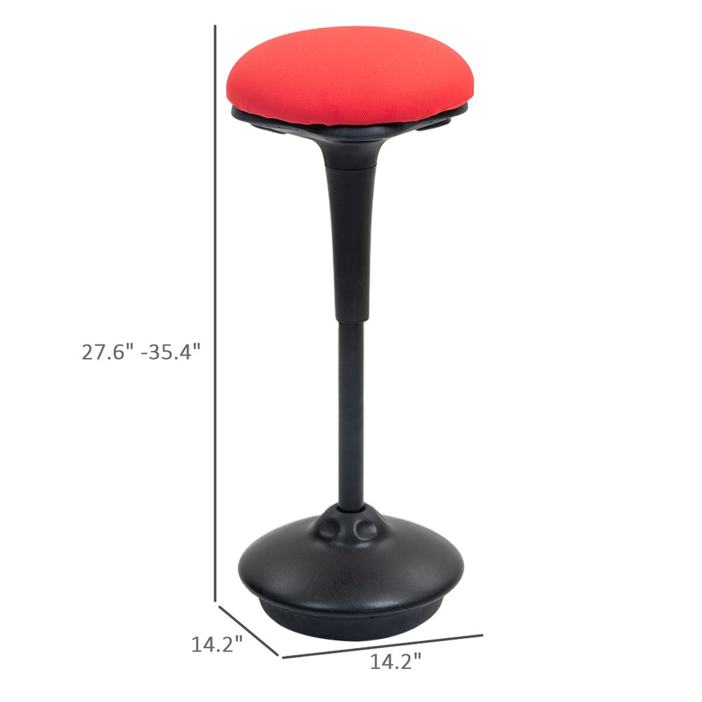 English Elm Dynamic Active Stool Ergonomic Swivel Seat with Tilt Range for Standing Desk Use T3971P409647