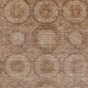 HomeRoots 5' X 8' Stylish Copper & Rust Medallion Area Rug - Washable, Durable for Indoor & Outdoor Use 626069