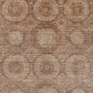 HomeRoots 8' X 10' Copper Medallion Area Rug - Washable, Stain Resistant, Perfect for Indoor & Outdoor Use 626071
