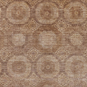 HomeRoots 10' Copper & Rust Medallion Area Rug – Machine Washable, Durable for Indoor/Outdoor Use & High Traffic Areas 626073