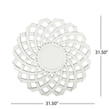 Christopher Knight Home® - Noble House - Sadye Glam Flower Wall Mirror