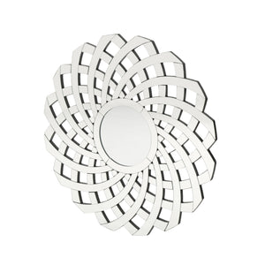 English Elm Christopher Knight Home® - MIRROR Flower Wall Silver Mirror — 31.5" Handcrafted Faux Wood Framed Decorative Round Accent Piece 62612.00