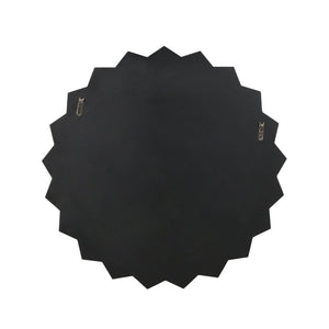 English Elm Christopher Knight Home® - MIRROR Huseby Glam Flower Accent Mirror – 36" Round Faux Wood Black Frame, Handcrafted Elegance 62614.00