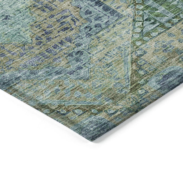 HomeRoots 8' X 10' Vibrant Moroccan Quatrefoil Area Rug – Washable, Stain-Resistant for Indoor & Outdoor Use! 626173