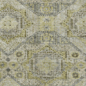 HomeRoots 10' Khaki and Gray Moroccan Washable Area Rug – Durable, Stylish Indoor/Outdoor Décor for Any Space 626181