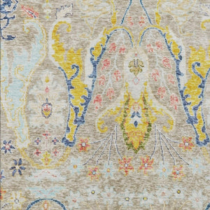HomeRoots 10' X 14' Elegant Floral Indoor Outdoor Area Rug - Durable, Machine Washable, Stain Resistant Design 626271
