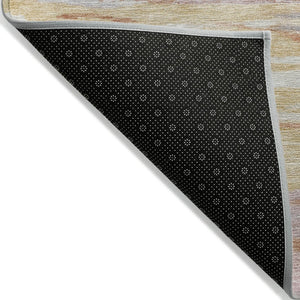 HomeRoots 5' X 8' Salmon Gray & Lavender Abstract Area Rug - Stylish, Washable, Indoor/Outdoor Durable Accent 626327