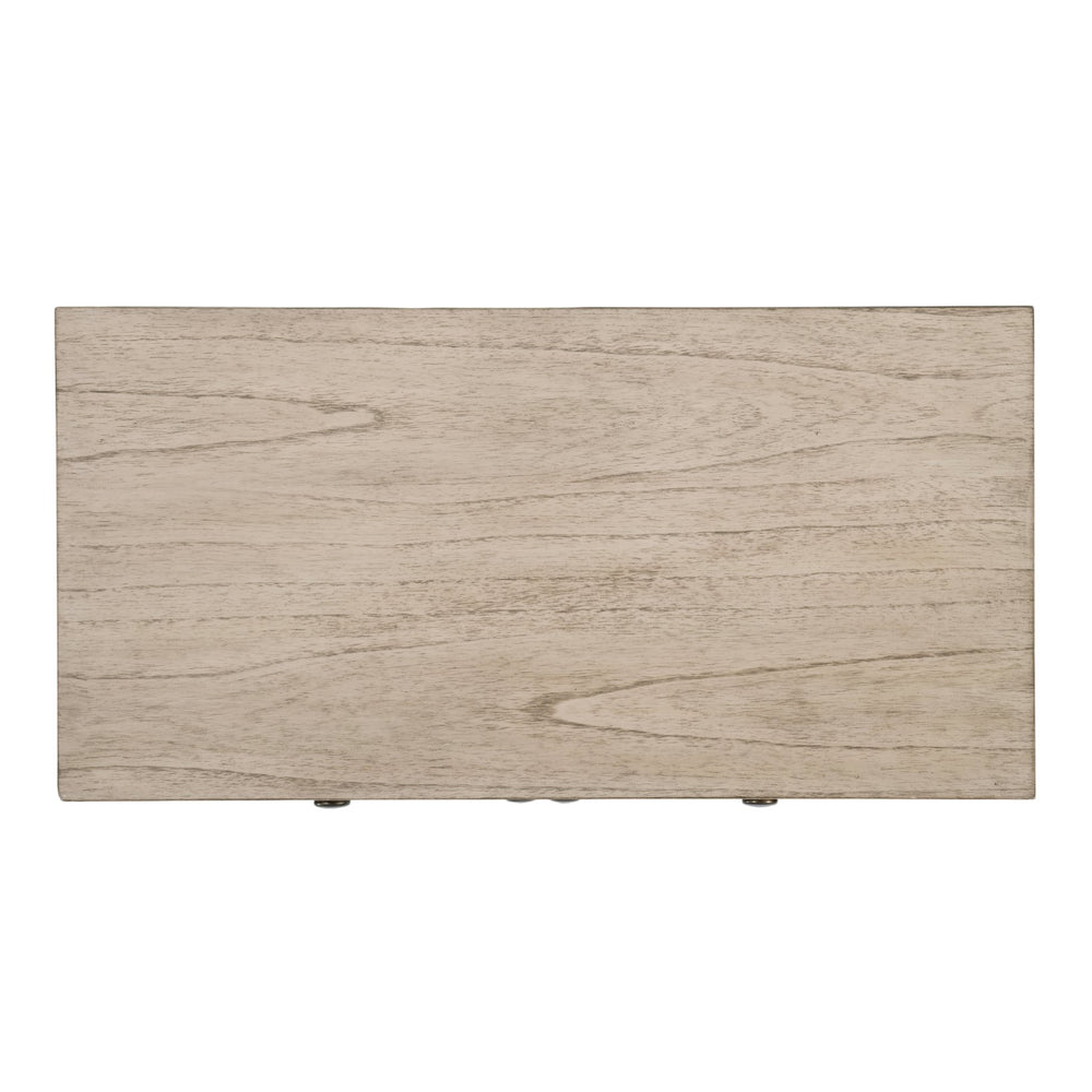 Butler Specialty Butler Flagstaff 30" Rectangular Cane Accent Chest in Rustic Gray — Compact 1-Drawer 2-Door Storage Elegance 6263449