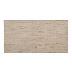 Butler Specialty Butler Flagstaff 30" Rectangular Cane Accent Chest in Rustic Gray — Compact 1-Drawer 2-Door Storage Elegance 6263449