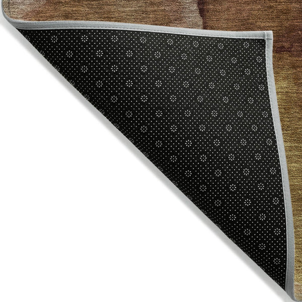 HomeRoots 5' Abstract Rust and Gray Washable Area Rug for Indoor and Outdoor Spaces - Stylish and Durable Design 10' X 14' 626481