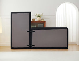 English Elm 104" Cloud Sectional Couch – Modern L-Shape Modular Sofa With Deep Seats & Easy Care Chenille Fabric W1359S00018