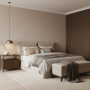 Butler Mendel 28" Wide Nightstand with 2 Drawers & Open Shelf - Elegant Wood Storage for Bedrooms