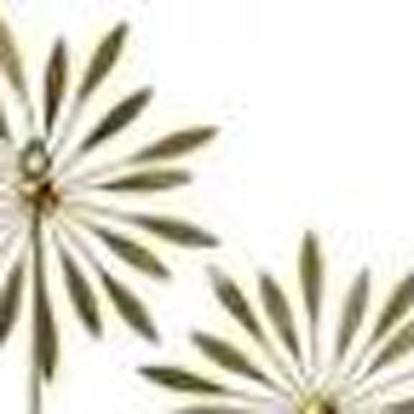 HomeRoots 24" Striking Gold, Orange & Black Metal Wall Clock – Silent Analog Design for Stylish Decor Accent 626554