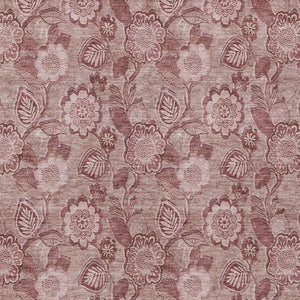 HomeRoots 5' Floral Washable Area Rug - Blush & Pink Design for Indoor/Outdoor Use, Durable & Stain-Resistant 10' X 14' 626599
