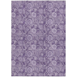HomeRoots 5' Vibrant Floral Washable Area Rug for Indoor and Outdoor Spaces - Perfect for High-Traffic Homes! 5' X 8' 626619