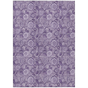 HomeRoots 5' Vibrant Floral Washable Area Rug for Indoor and Outdoor Spaces - Perfect for High-Traffic Homes! 9' X 12' 626622