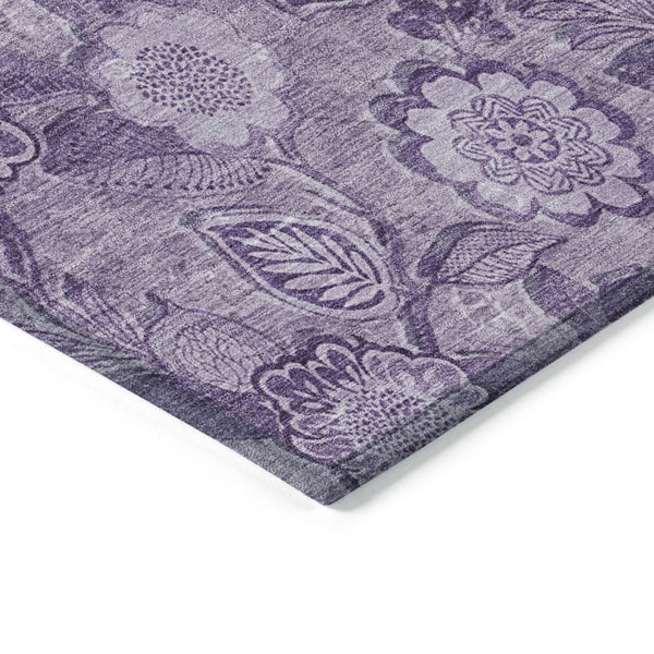 HomeRoots 5' Vibrant Floral Washable Area Rug for Indoor and Outdoor Spaces - Perfect for High-Traffic Homes! 9' X 12' 626622
