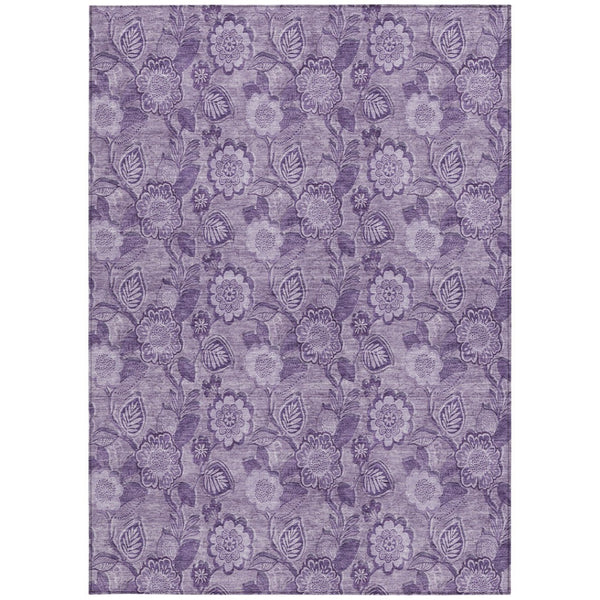 HomeRoots 5' Vibrant Floral Washable Area Rug for Indoor and Outdoor Spaces - Perfect for High-Traffic Homes! 10' X 14' 626623