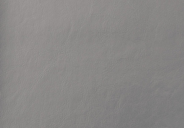 English Elm Nightstand, Upholstered Leather-Look Accent Table with Two Drawers, Chrome Knob, No Assembly Required Grey 22 L x 17 W x 22 H B2710P219501