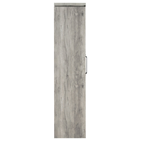 English Elm Myerson Weathered Grey Driftwood Tall 2-Door Cabinet with Removable Shelves Rustic Storage (96) B062P328670