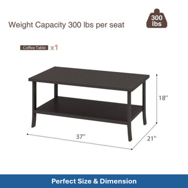 English Elm 5-piece Outdoor Conversation Set with Steel Frame Weather Resistant Cushions Patio Seating Gray B082S00128