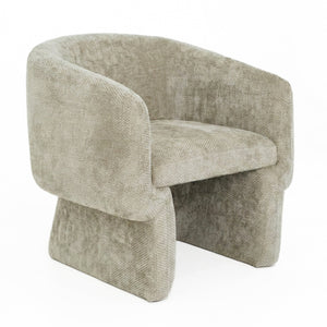 English Elm Wichita Chenille Lounge Chair with Sculpted Frame for Living Room or Bedroom B183P493699