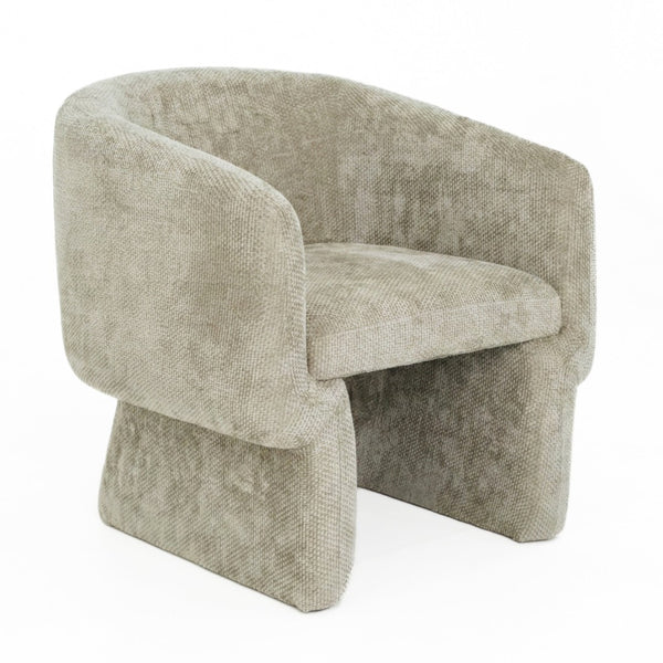 English Elm Wichita Chenille Lounge Chair with Sculpted Frame for Living Room or Bedroom B183P493699